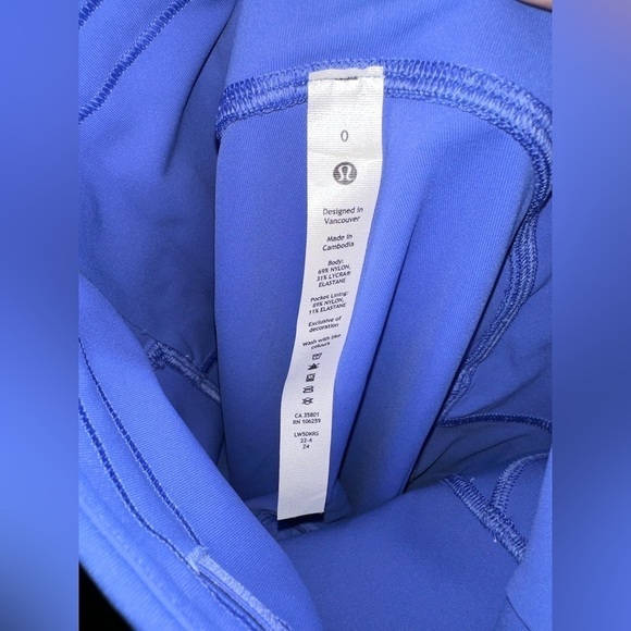 NWT lululemon swift speed HR tight 28 wild indigo 0 yoga athleisure - Picture 11 of 13